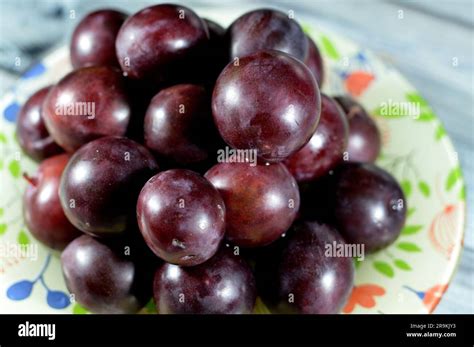 Pile Of Plum Fruit A Fruit Of Some Species In Prunus Subg Prunus