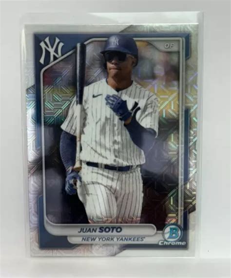 2024 BOWMAN CROMATO Juan Soto Mega Mojo Refrattore 78 New York Yankees