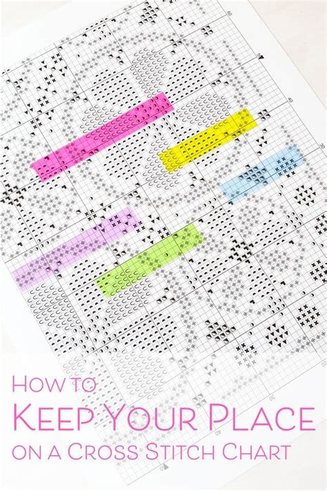 How To Keep Your Place In A Cross Stitch Chart Cross Stitch Cross