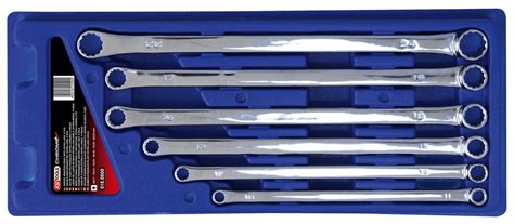 Ks Tools Chromeplus Double Ring Spanner Set Extra Long Pcs