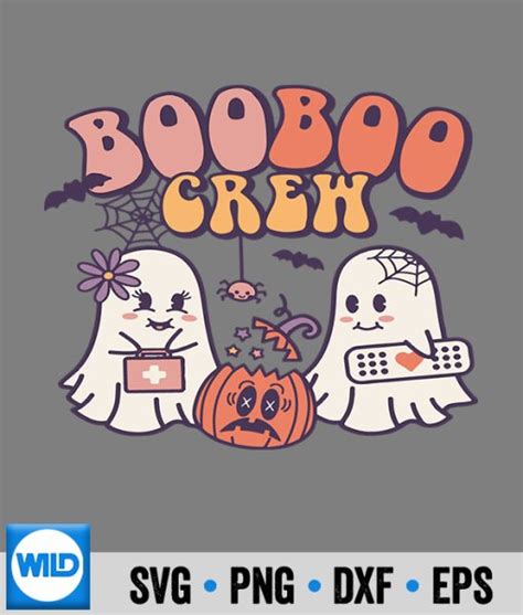 Crew SVG Boo Boo Crew Ghost Doctor Paramedic Emt Nurse Halloween SVG