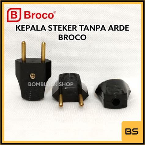 Jual Broco Kepala Colokan Listrik Steker Gepeng Steker Arde Tusuk