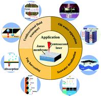 Recent Advances In Femtosecond Laser Structured Janus Membranes With