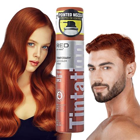 Red By Kiss Temporary Hair Color Dye Spray Quick Dry And Smudge Proof