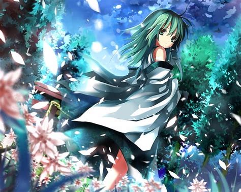 Hd Wallpaper Anime Touhou Sanae Kochiya Wallpaper Flare