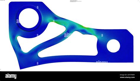 Cae Finite Element Stress Analysis D Ilustration Stock Photo Alamy