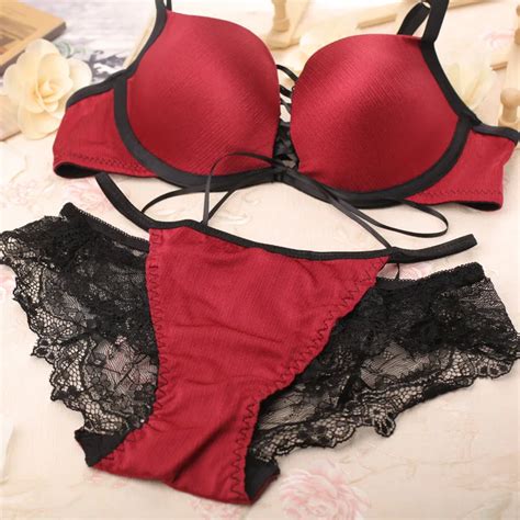 Sexy Bandage Push Up Women Bra Set Intimate Lingerie Underwire Sexy Bra