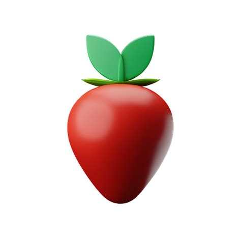 Strawberry 3d Rendering Icon Illustration 28206446 Png