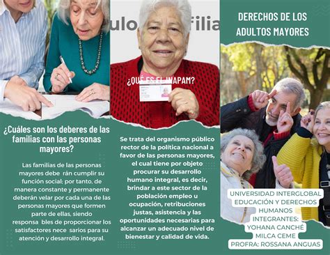 Derechos Del Adulto Mayor By Yohanacanche Issuu