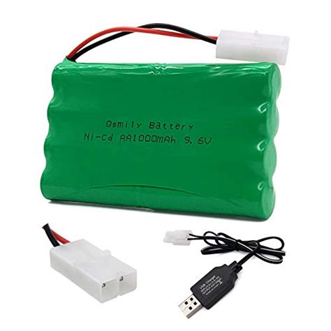 Qsmily Batterie Rc V Mah Aa Rechargeable Ni Cd Avec C Ble De