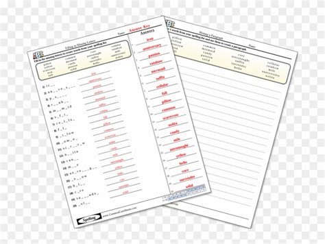 Commoncoresheets Spelling