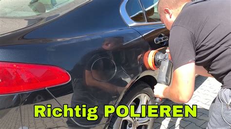 Kratzer Entfernen Auto Richtig Polieren Mit Einer Poliermaschiene