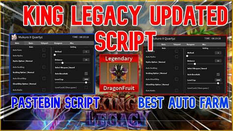 King Legacy Script Pastebin Updated Auto Farm New Level Auto