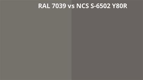 Ral 7039 Vs Ncs S 6502 Y80r Ral Colour Chart Uk