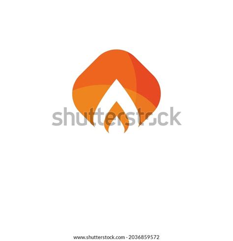 White Background Logo Design Fire Stock Illustration 2036859572 ...