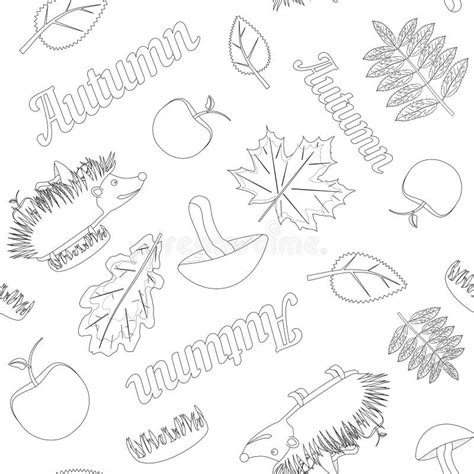 Fall Coloring Page Kids Stock Illustrations – 1,452 Fall Coloring Page ...