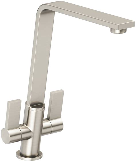 Abode Linear Flair Brushed Nickel Monobloc Kitchen Mixer Tap At1221