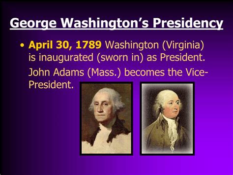 PPT - GEORGE WASHINGTON 1789-1797 PowerPoint Presentation, free ...