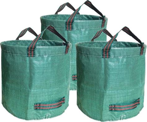 Lot de 3 sacs de jardin de 500 litres sacs à déchets de jardin Sacs