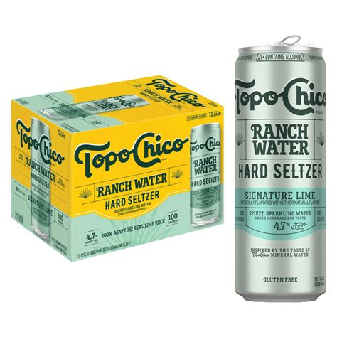 Topo Chico Ranch Water Hard Seltzer 12pk 12oz Cans ABV 59 OFF