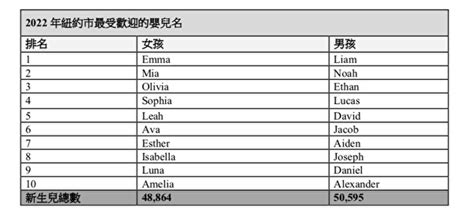 紐約市2022最熱門嬰兒命名 「利亞姆」與「艾瑪」連年霸榜 大紀元