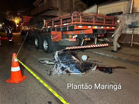 ÓBITO Motociclista morre após bater na traseira de caminhão