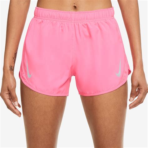 Nike Womens Dri FIT Tempo Race Short Hyper Pink Reflective Silv