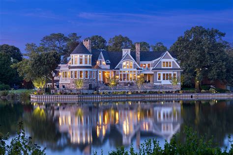 Timeless Stone And Shingle Luxury Dream Home On Silver Lake