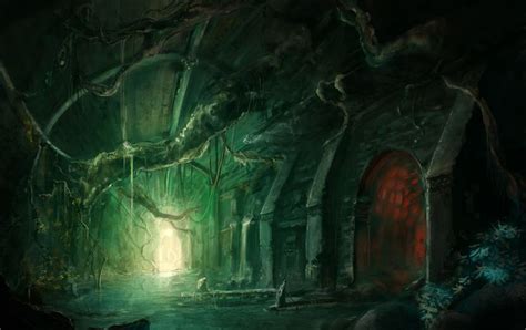 Underground Ruins Concept Art Fantasy Art Fantasy Places