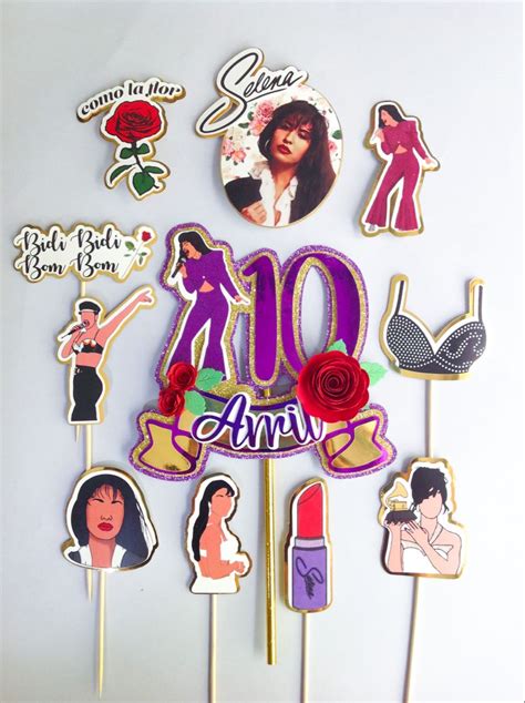 Cake Topper Selena Selena Quintanilla Perez Artistas Selena Quintanilla