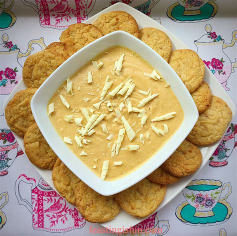 Easy Butterscotch Dip With Toffee Cookies Feasting Is Fun