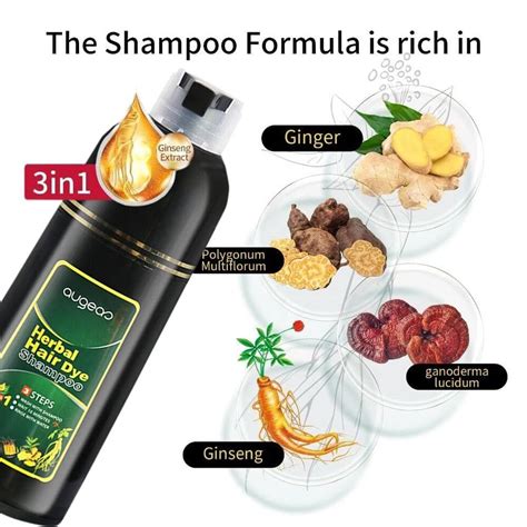 500ml Herbal Hair Dye Permanent Instant Fast Hair Growth Well Coloring Shampoos Ebay