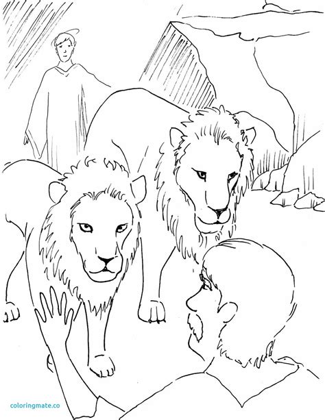 Daniel Lions Den Coloring Coloring Pages