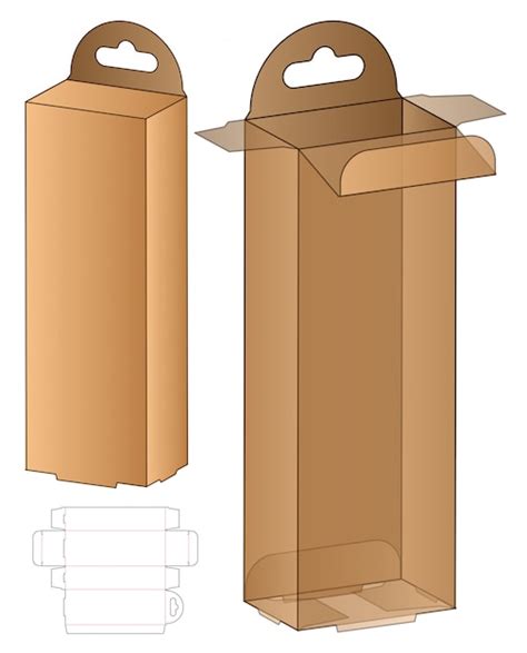 Caja De Embalaje Troquelado Plantilla D Vector Premium