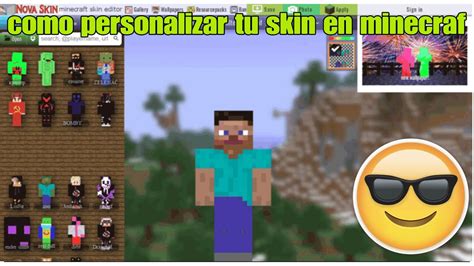 Como Personalizar Tu Skin En Minecraft YouTube