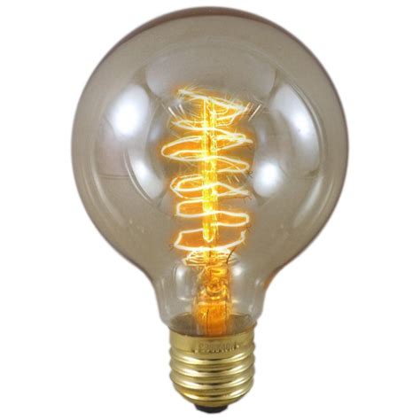 60 Watt Es E27 Gold Tinted Trillion Antique Globe Light Bulb