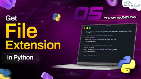 How To Get File Extension In Python Python Program Python