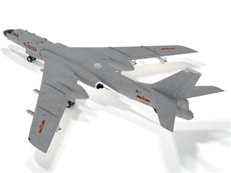 Xian H-6K chinese bomber 3D Model by pxfpxd