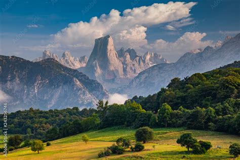 Naranjo De Bulnes Known As Picu Urriellu In Asturias Spain Stock Photo