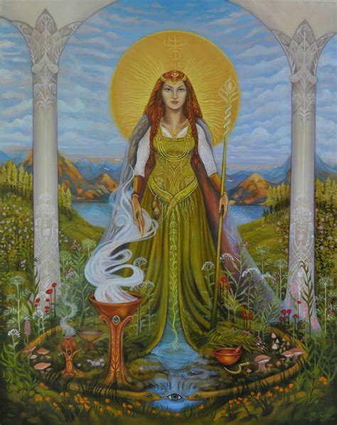 Eir Of Lyfia Art By Mythos Eir Is The Goddess Of Herbs And Healing In Norse Mythology Her