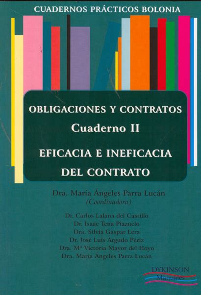 Cuadernos Pr Cticos Bolonia Obligaciones Y Contratos Cuaderno Iv