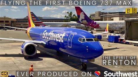 4K Full Flight Southwest Airlines Boeing 737 8 Max OGG KOA