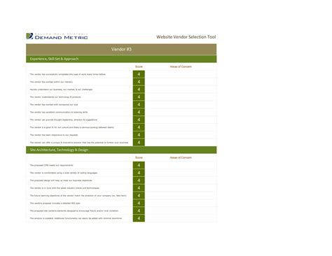 Website Vendor Selection Tool | PPT