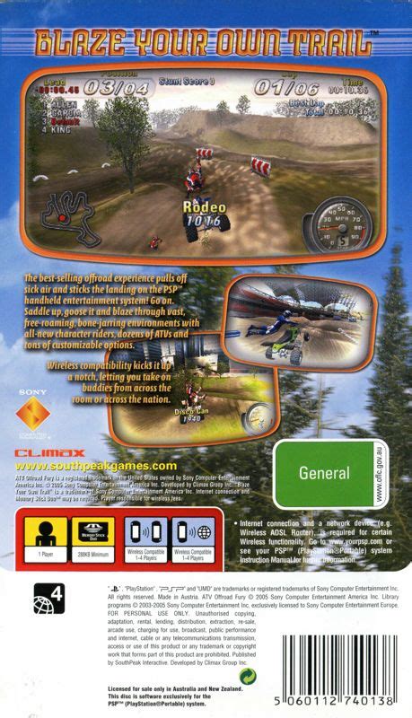 ATV Offroad Fury Blazin Trails Cover Or Packaging Material MobyGames