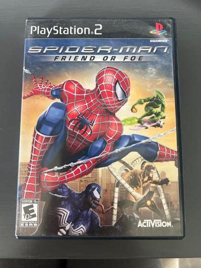 Spiderman Friend Or Foe Item Box And Manual Playstation 2