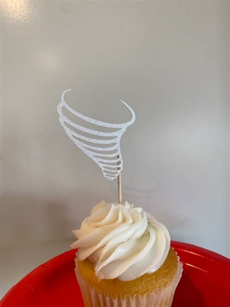 Tornado Cupcake Toppers Weather Birthday Party Decor Etsy