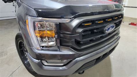 2021 F150 Xlt Sport Grille Led Light Install Finally Youtube