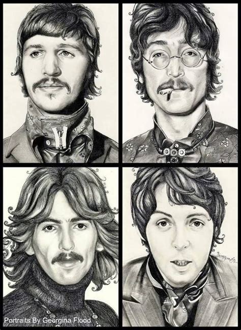 The Beatles Sketches Beatles Art Beatles Artwork Beatles Drawing