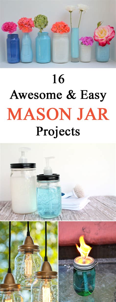 16 Awesome And Easy Diy Mason Jar Projects