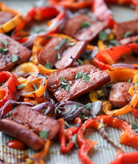 Sheet Pan Smoked Sausage And Peppers How Sweet It Is Bloglovin